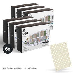 Bundle kit of 6 Arckit A500 Architectural Model Building Kits & Building Plates