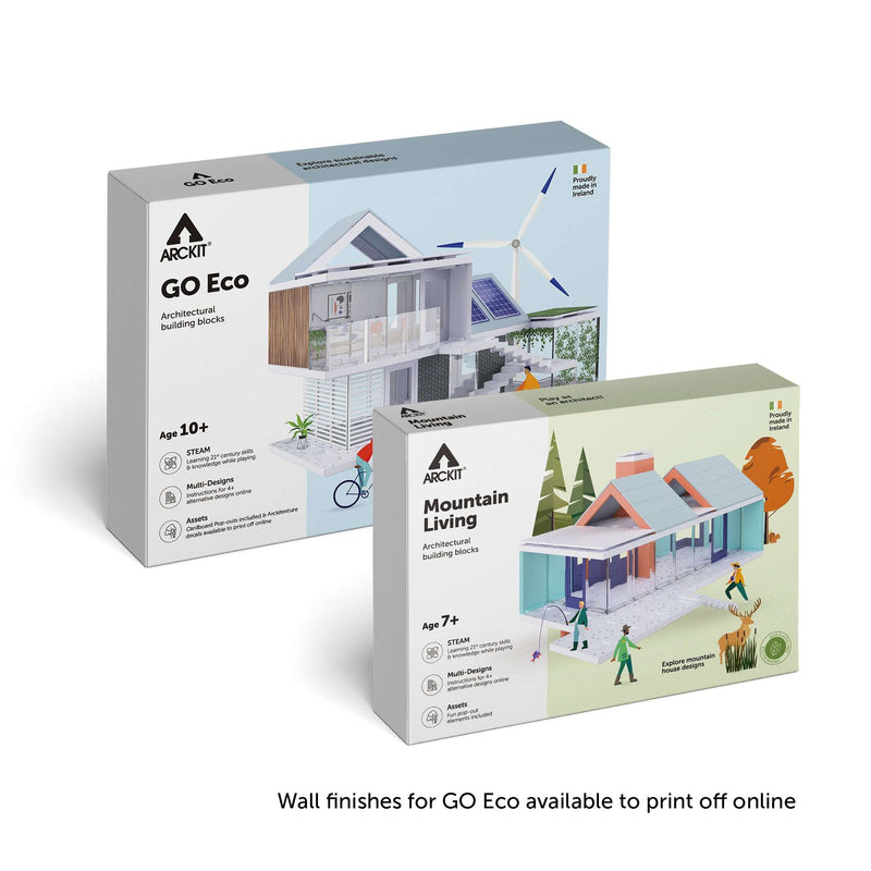 Bundle kit with Arckit GO Eco and Mountain Living Architectural Model Kits