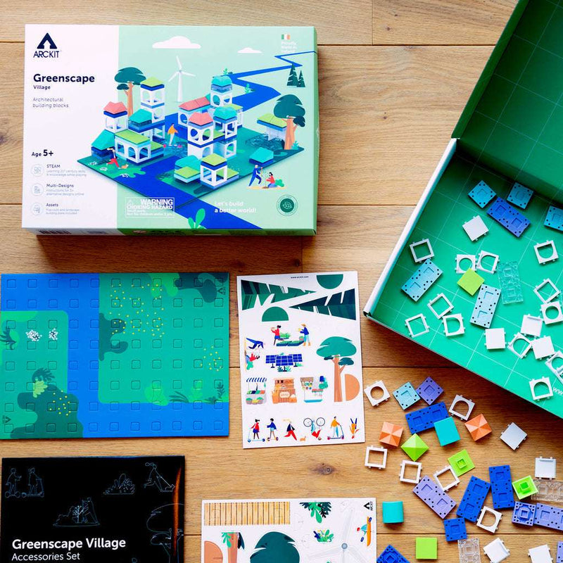Bundle kit of 12 Arckit Greenscape Village Architectural Model Building Kits