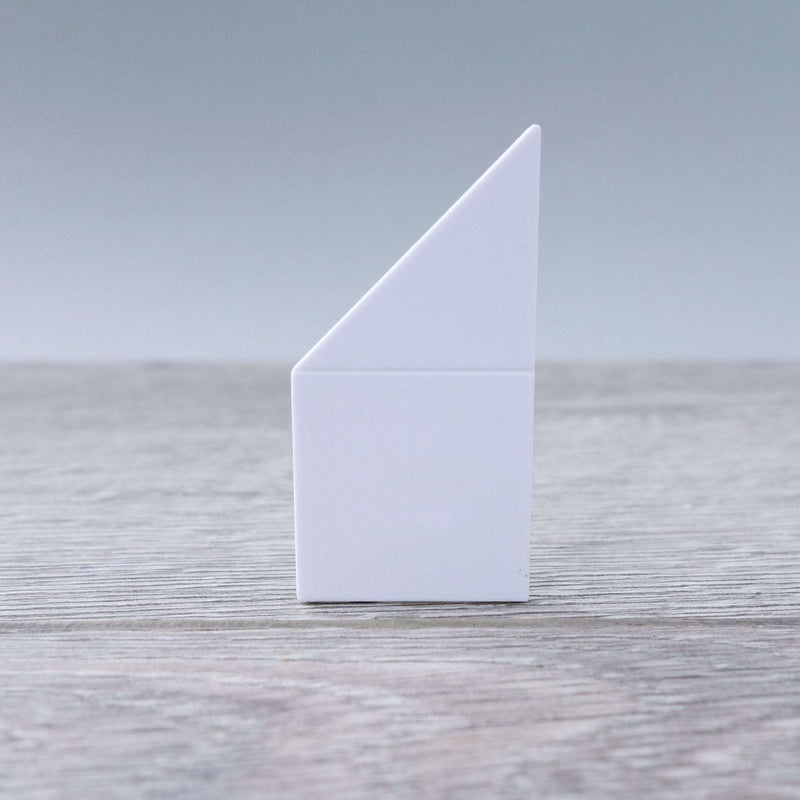 One-by-Two White Right Angled Smooth Finish Floor or Roof Tile 5.06