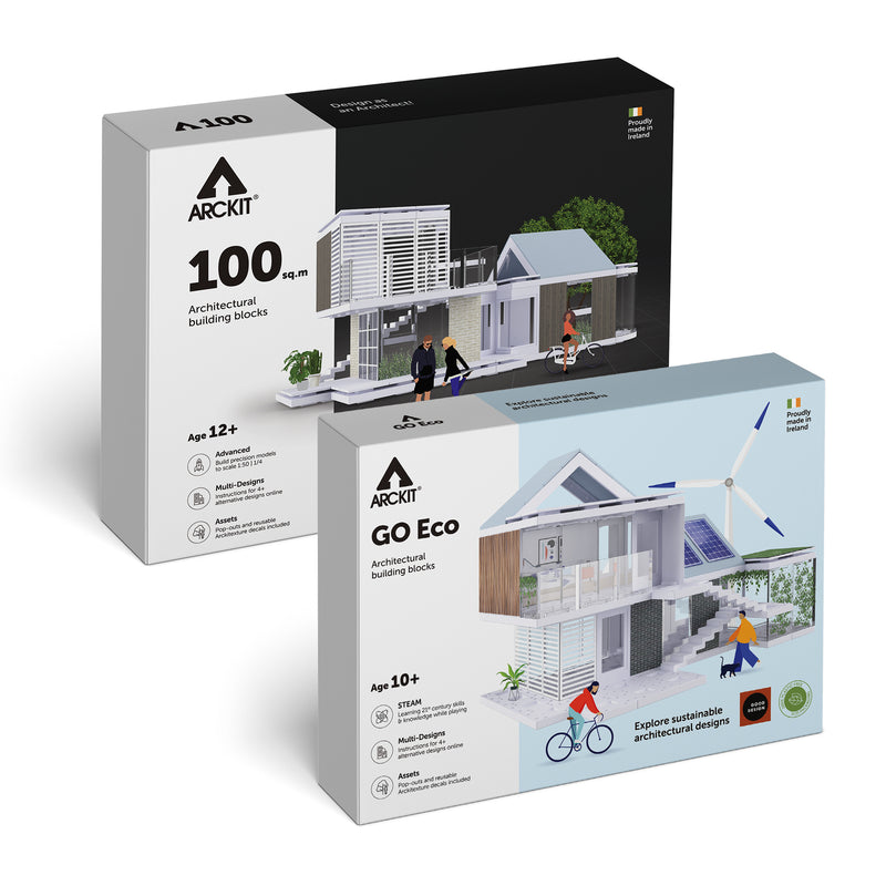 Bundle kit with Arckit A100 and GO Eco Architectural Model Kits