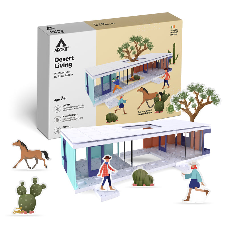 Bundle kit of 6 Arckit Desert Living Architectural Model Building Kits & Building Plates