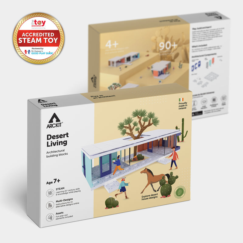 Bundle kit with Arckit Coastal Living, Mountain Living and Desert Living Architectural Model Kits