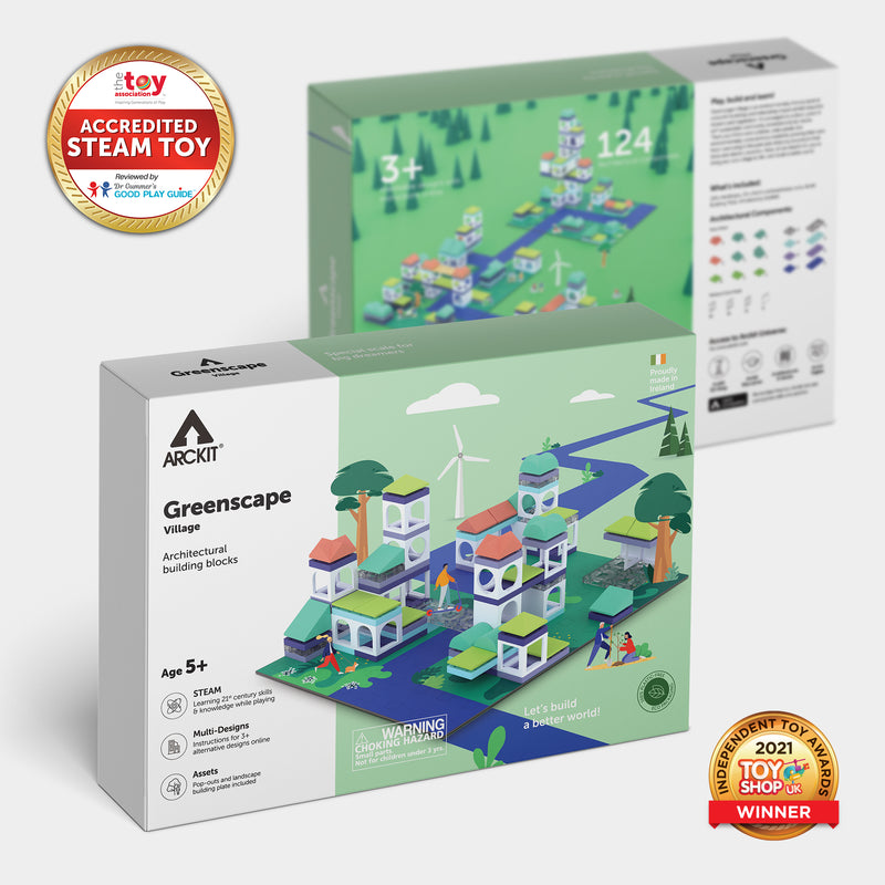 Bundle kit with Arckit GO Eco and Greenscape Village Architectural Model Kits